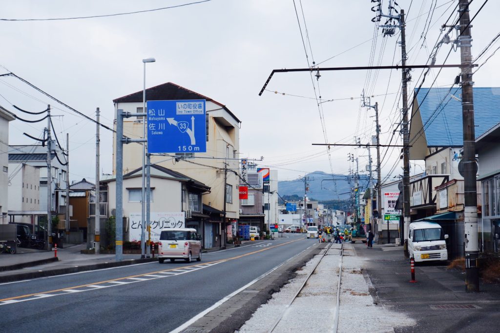 とさでん交通伊野線の車窓